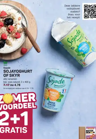 Ekoplaza Sojayoghurt of skyr aanbieding