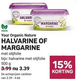 Ekoplaza Your Organic Nature halvarine of margarine aanbieding
