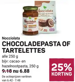 Ekoplaza Nocciolata Chocoladepasta of tartelettes aanbieding