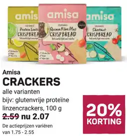 Ekoplaza Amisa Crackers aanbieding