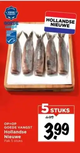 Vomar Voordeelmarkt GOEDE VANGST Hollandse Nieuwe aanbieding