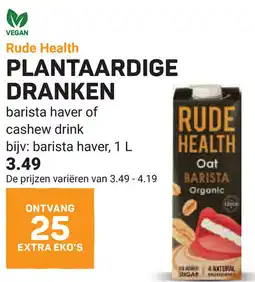 Ekoplaza Rude Health Plantaardige dranken aanbieding