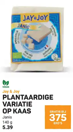 Ekoplaza Jay & Joy Plantaardige variatie op kaas aanbieding