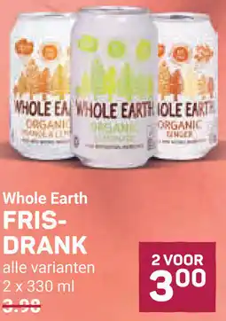 Ekoplaza Whole Earth Frisdrank aanbieding