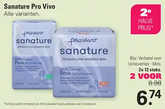 De Online Drogist Sanature Pro Vivo aanbieding