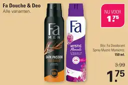 De Online Drogist Fa Douche & Deo aanbieding