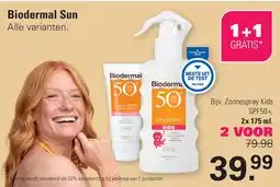 De Online Drogist Biodermal Sun aanbieding