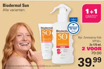 De Online Drogist Biodermal Sun aanbieding