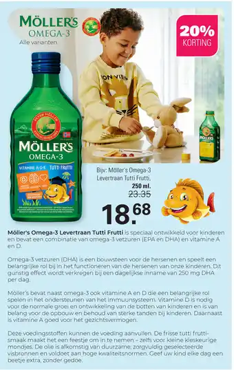 De Online Drogist Möller's Omega 3 aanbieding