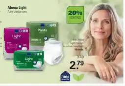De Online Drogist Abena Light aanbieding