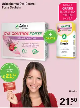 De Online Drogist Arkopharma Cys Control Forte Sachets aanbieding