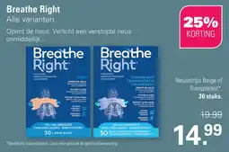 De Online Drogist Breathe Right Neusstrips aanbieding