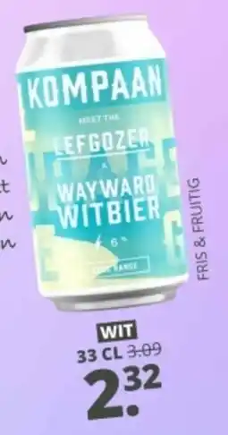 Mitra Kompaan Lefgozer Wayward Witbier aanbieding