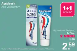 De Online Drogist Aquafresh aanbieding