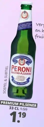 Mitra Peroni Nastro Azzurro aanbieding