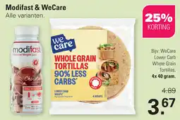 De Online Drogist Modifast & WeCare aanbieding