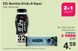 De Online Drogist XXL Nutrition Drinks & Repen aanbieding