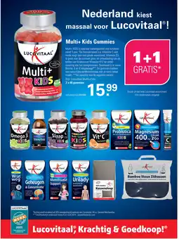 De Online Drogist Lucovitaal Multi+ Kids Gummies aanbieding
