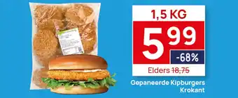 Butlon Gepaneerde Kipburgers Krokant aanbieding