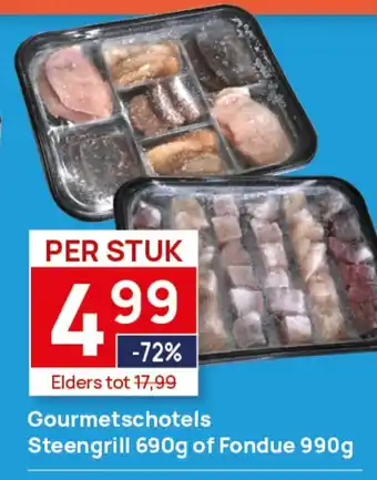 Butlon Gourmetschotels Steengrill of Fondue aanbieding