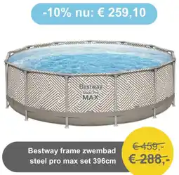 Tuinmeubelland Bestway frame zwembad steel pro max set aanbieding