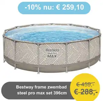 Tuinmeubelland Bestway frame zwembad steel pro max set aanbieding