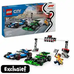 Intertoys LEGO CITY F1 grid met VCARB en Sauber racewagens 60474 aanbieding