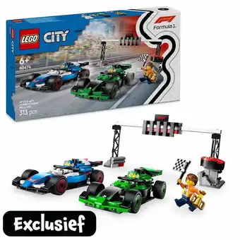 Intertoys LEGO CITY F1 grid met VCARB en Sauber racewagens 60474 aanbieding
