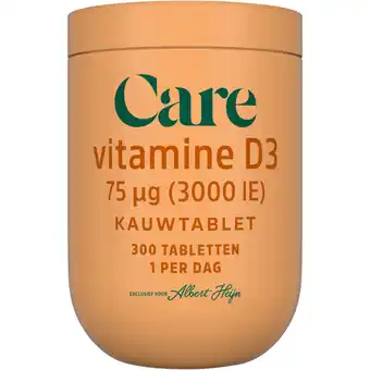 Albert Heijn Care Vitamine D3 75µg aanbieding