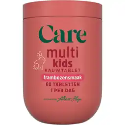 Albert Heijn Care Multi kids frambozensmaak aanbieding