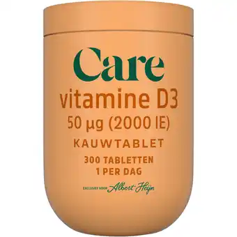 Albert Heijn Care Vitamine D3 50µg aanbieding