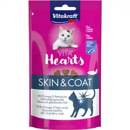 Albert Heijn Vitakraft Vita hearts huid & vacht zalm aanbieding