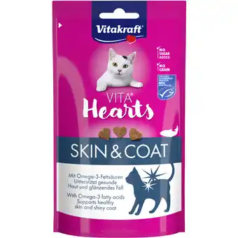 Albert Heijn Vitakraft Vita hearts huid & vacht zalm aanbieding