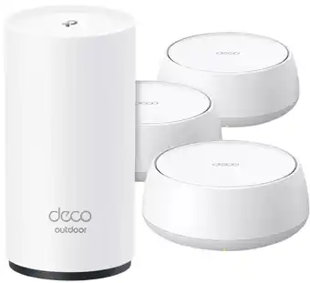 Coolblue TP-Link Deco BE25 3-pack + TP-Link Deco X50 Outdoor aanbieding