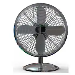 Praxis Sencys tafelventilator Ø30cm New Class II 45W chroom aanbieding