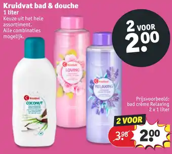 Kruidvat Kruidvat bad & douche 2 x 1 liter aanbieding