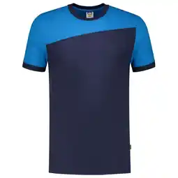 Welkoop Tricorp Bicolor 102006 - T-shirt - Blauw /Lichtblauw aanbieding