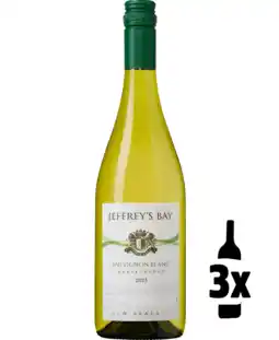 Wijnvoordeel 3 flessen Jeffrey's Bay Sauvignon Blanc Probeerpakket aanbieding