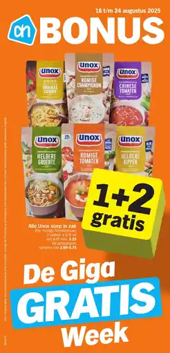 Albert Heijn Alle Unox soep in zak aanbieding