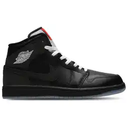 Foot Locker Jordan 1 Mid Heren Schoenen - Zwart - Maat: 41 - Leer, Synthetisch - Foot Locker aanbieding