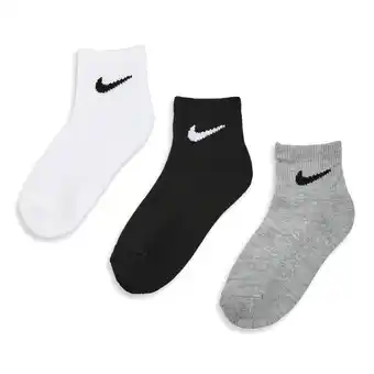 Foot Locker Nike Kids Crew 3 Pack Unisex Sokken - Wit - Maat: 27 - 35 - Foot Locker aanbieding