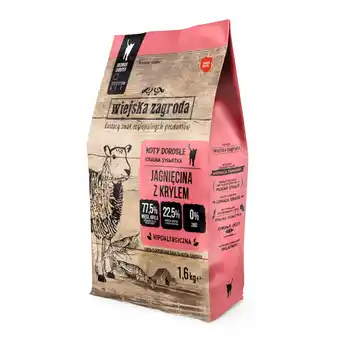 Zooplus Wiejska Zagroda Cat lam met krill - Dubbelpak: 2 x 1,6 kg aanbieding