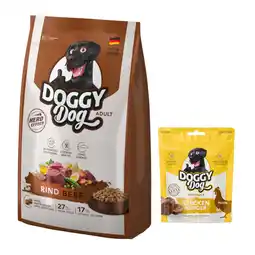 Zooplus DOGGY Dog + Softsnack Chicken Burger – gratis snack! 1 kg - Adult Rind aanbieding