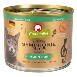 Zooplus 6x200g GranataPet Symfonie Kip Puur Kattenvoer aanbieding