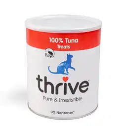 Zooplus 2x180g Gevriesdroogde Maxi Tube Tuna Thrive Kattensnacks aanbieding