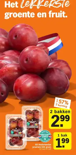 Albert Heijn AH Nederlandse pruimen aanbieding