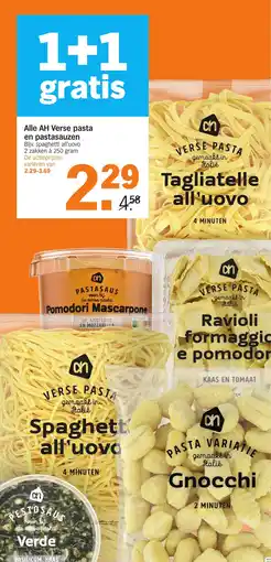 Albert Heijn Alle AH Verse pasta en pastasauzen aanbieding