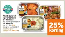 Albert Heijn Alle AH Scharrel- kipovenschotels of traybakes aanbieding