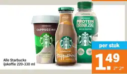 Albert Heijn Alle Starbucks ijskoffie aanbieding