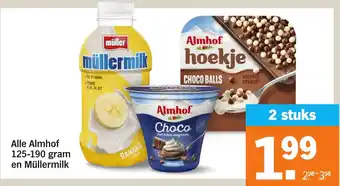 Albert Heijn Alle Almhofen Müllermilk aanbieding
